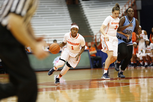 Senior point guard Alexis Peterson leads the ACC in scoring and spearheads SU’s transition game.
