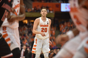 Tyler Lydon has struggled to get involved on offense in recent games. Syracuse will need him to score more down the stretch. 